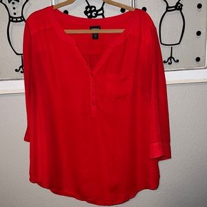 Torrid Harper Georgette Blouse. Size 1. GUC.